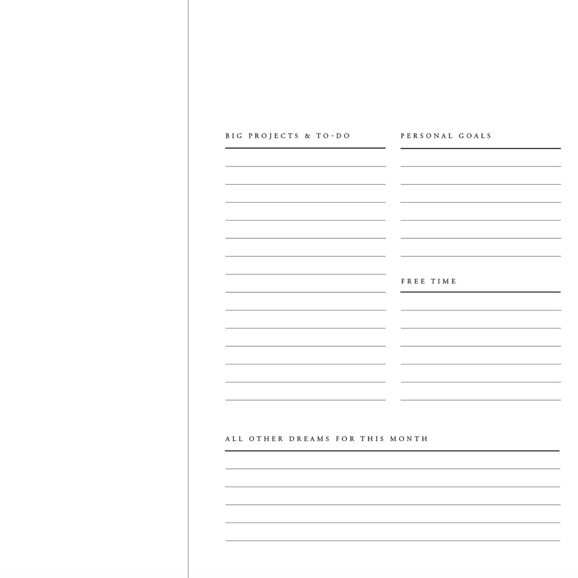 2024 Linen Hardcover Planner