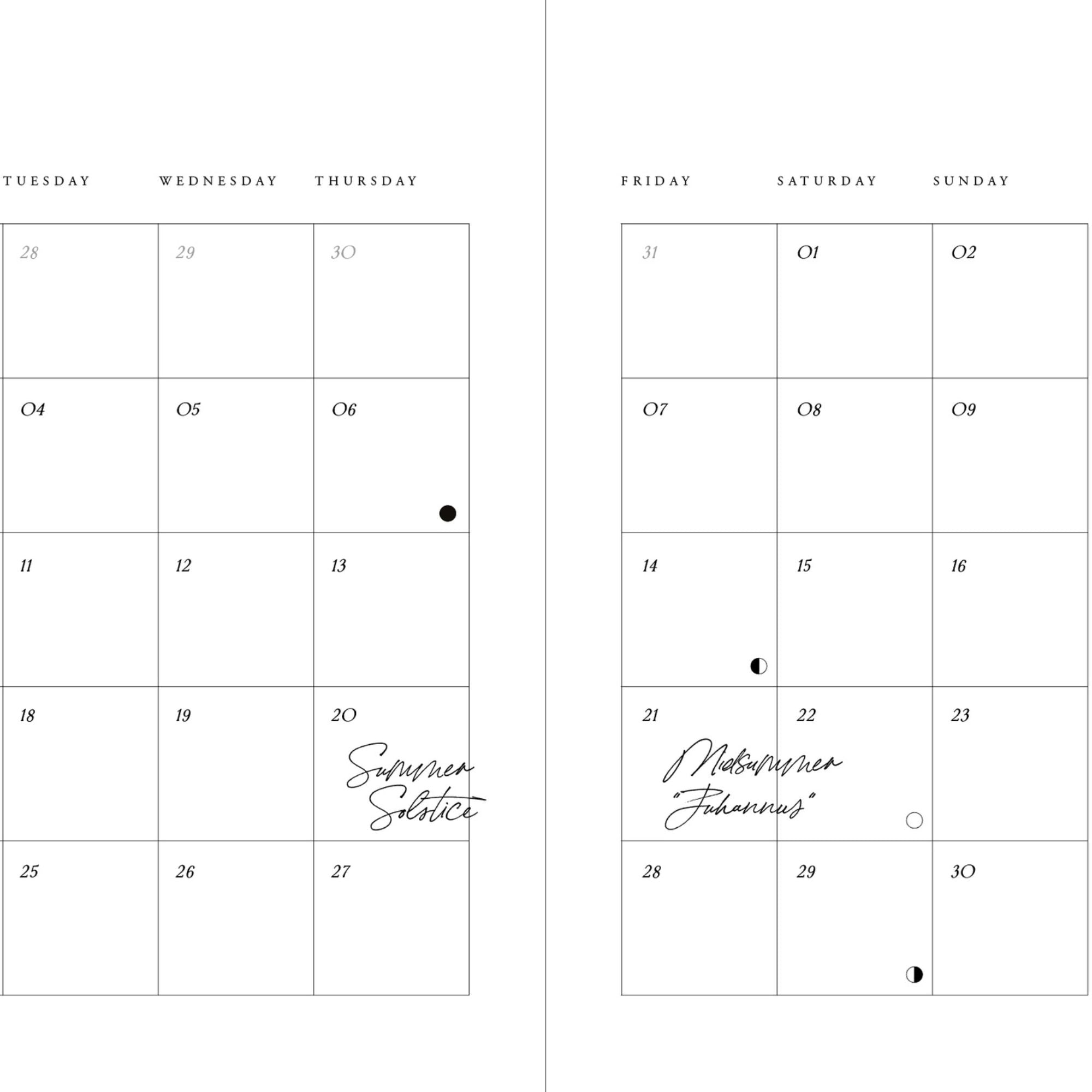 2024 Linen Hardcover Planner