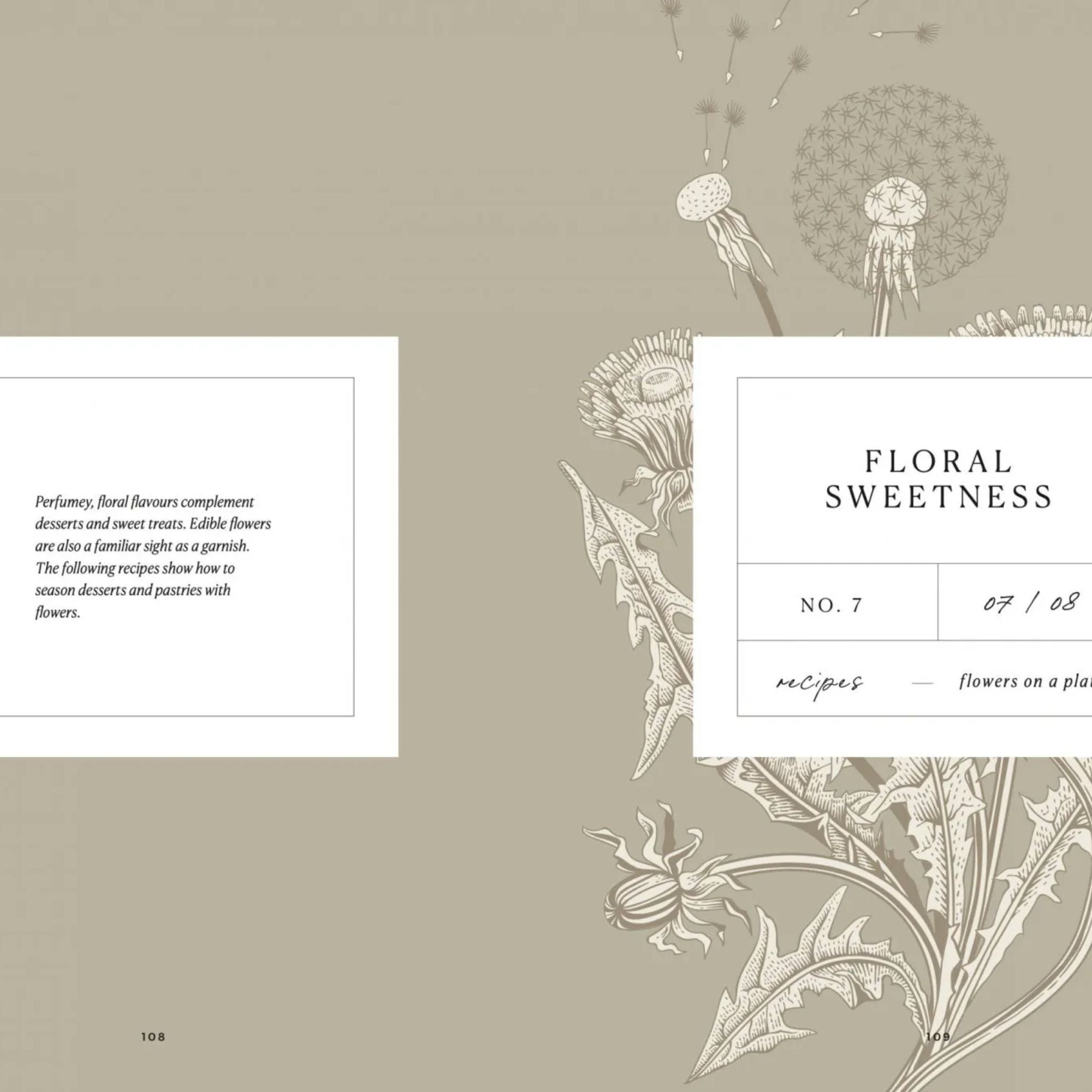 Flowers on a Plate - Hardcover Book