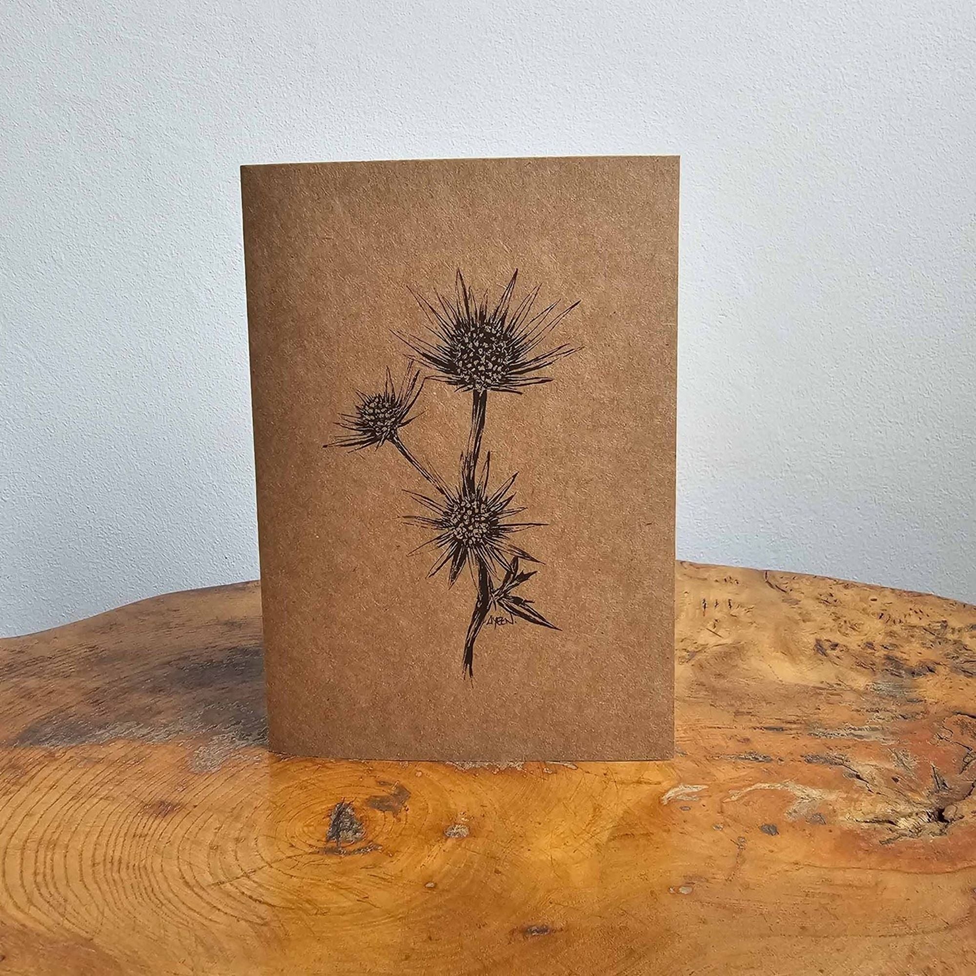 Sea Holly Greeting Card