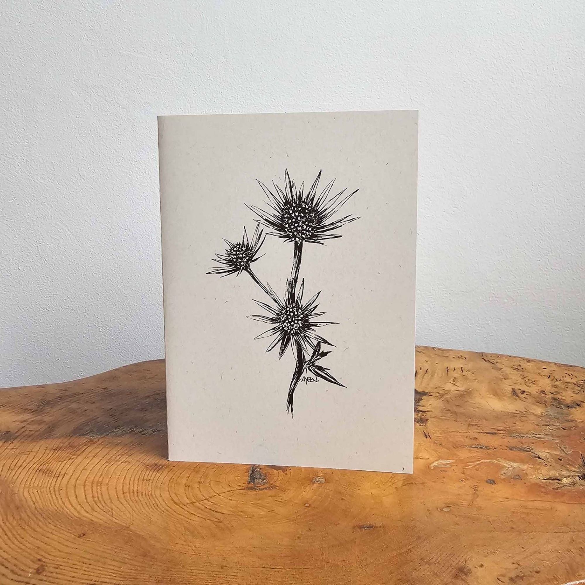 Sea Holly Greeting Card