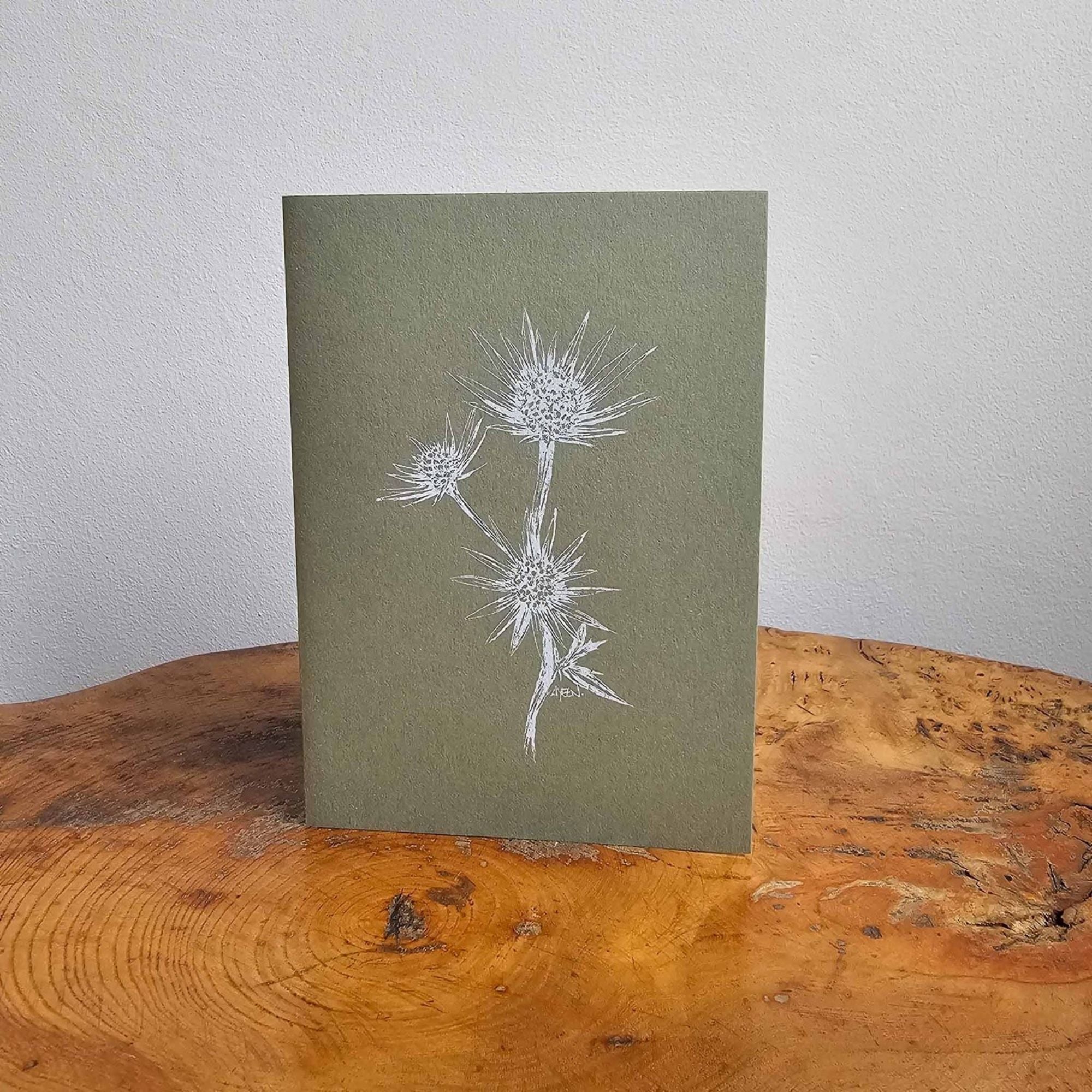Sea Holly Greeting Card