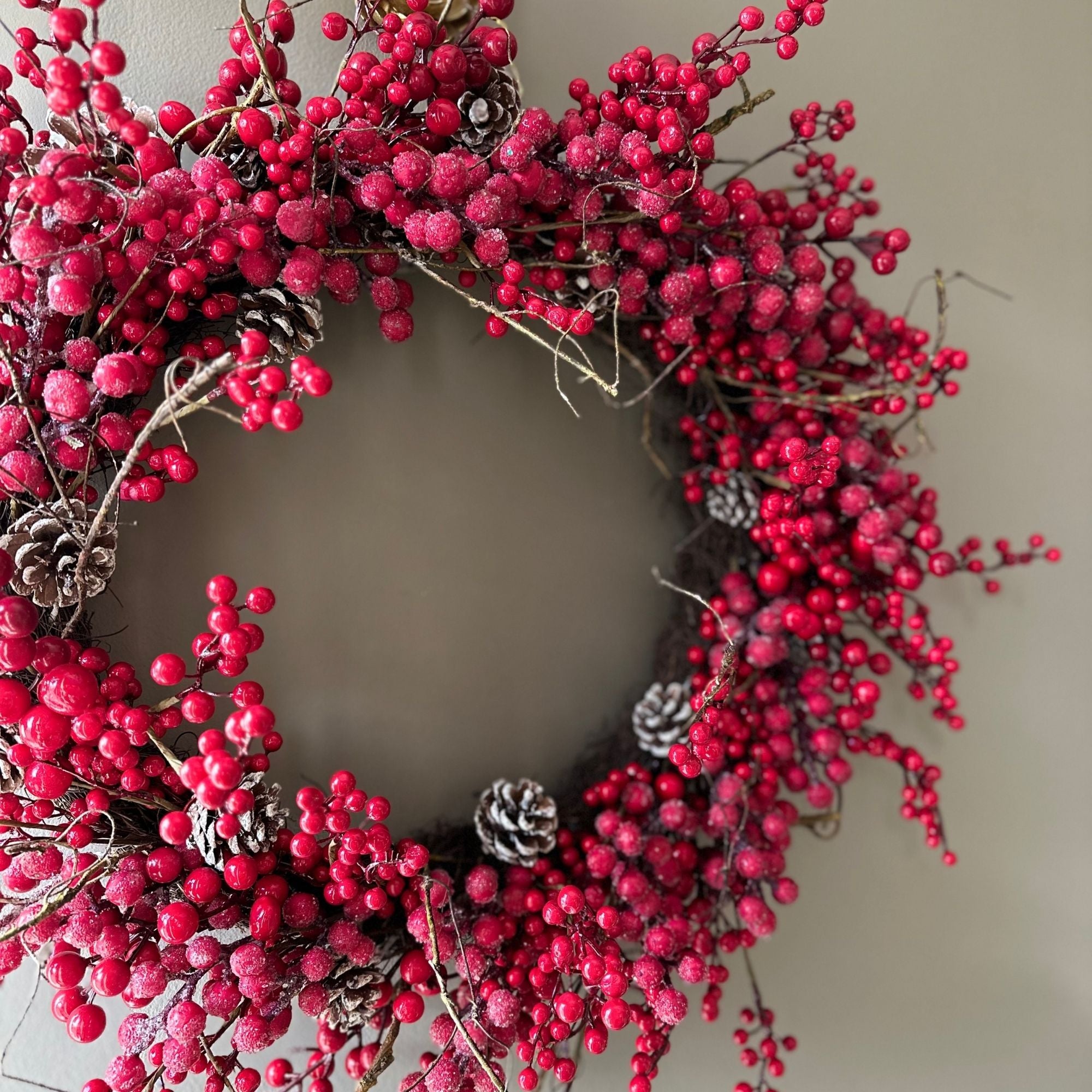 Frosted Red Berry Wreath
