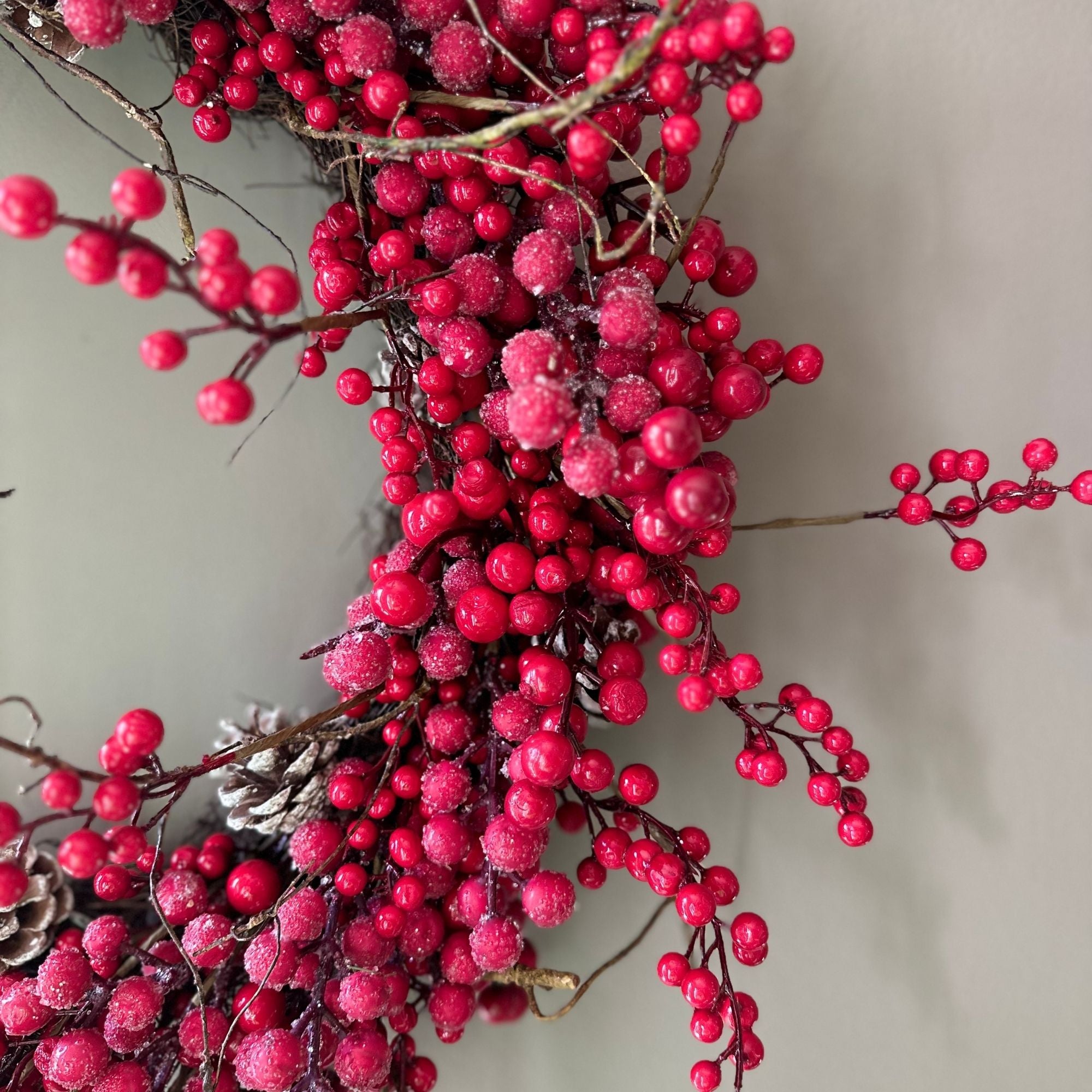 Frosted Red Berry Wreath