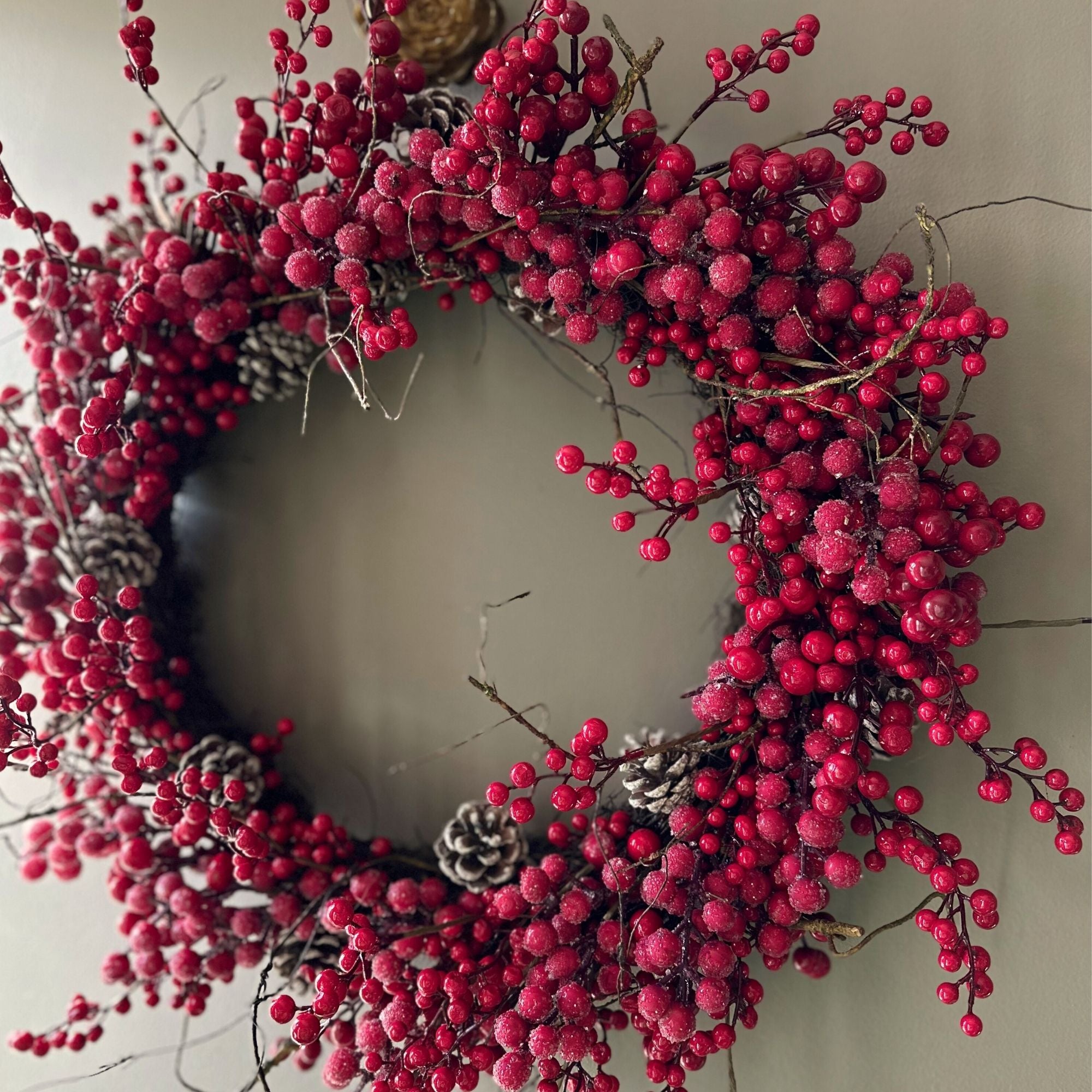 Frosted Red Berry Wreath