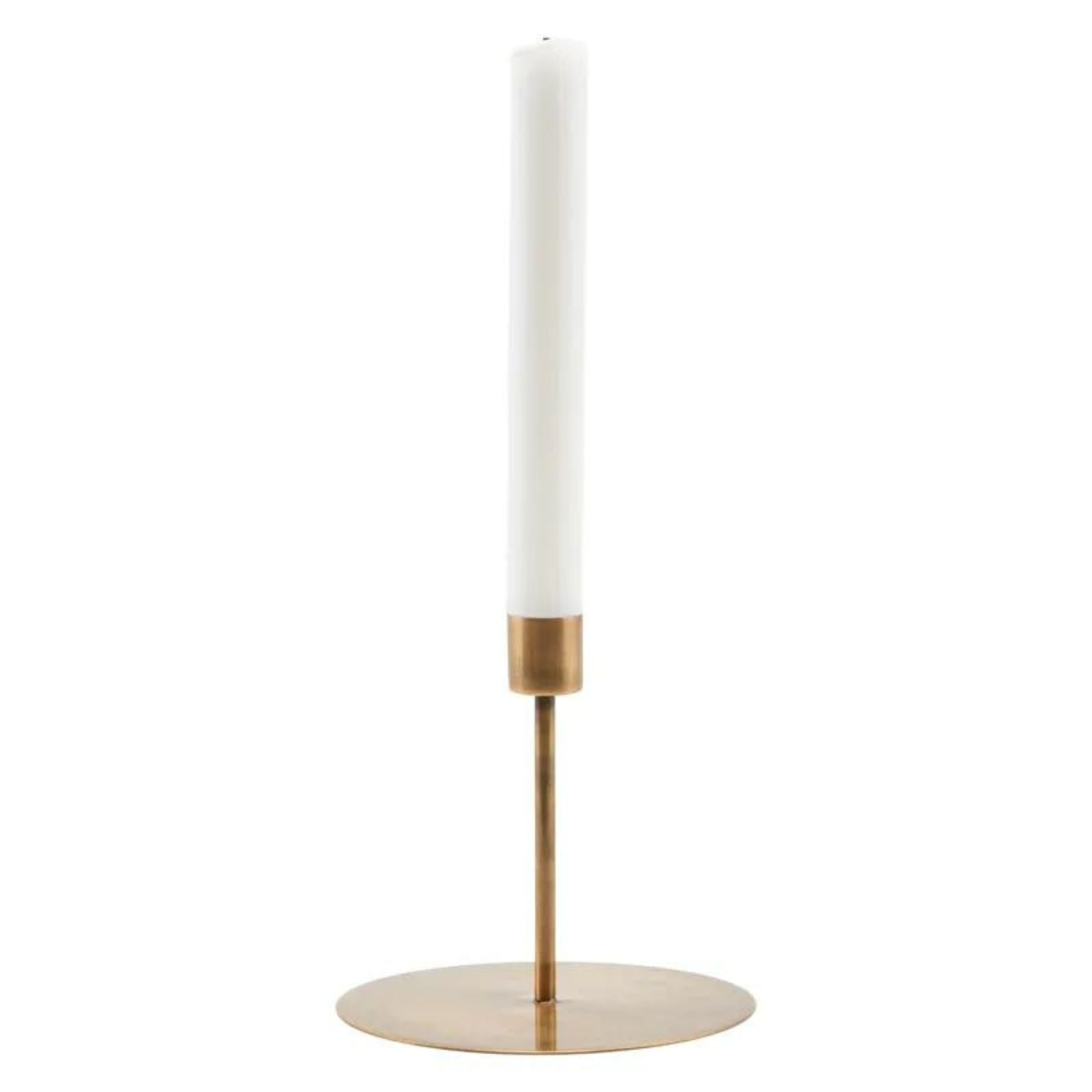 Taper Candles & Brass Candle Holders