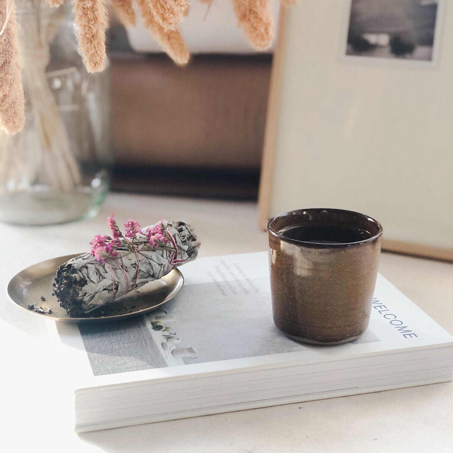 White Sage & Pink Wildflowers
