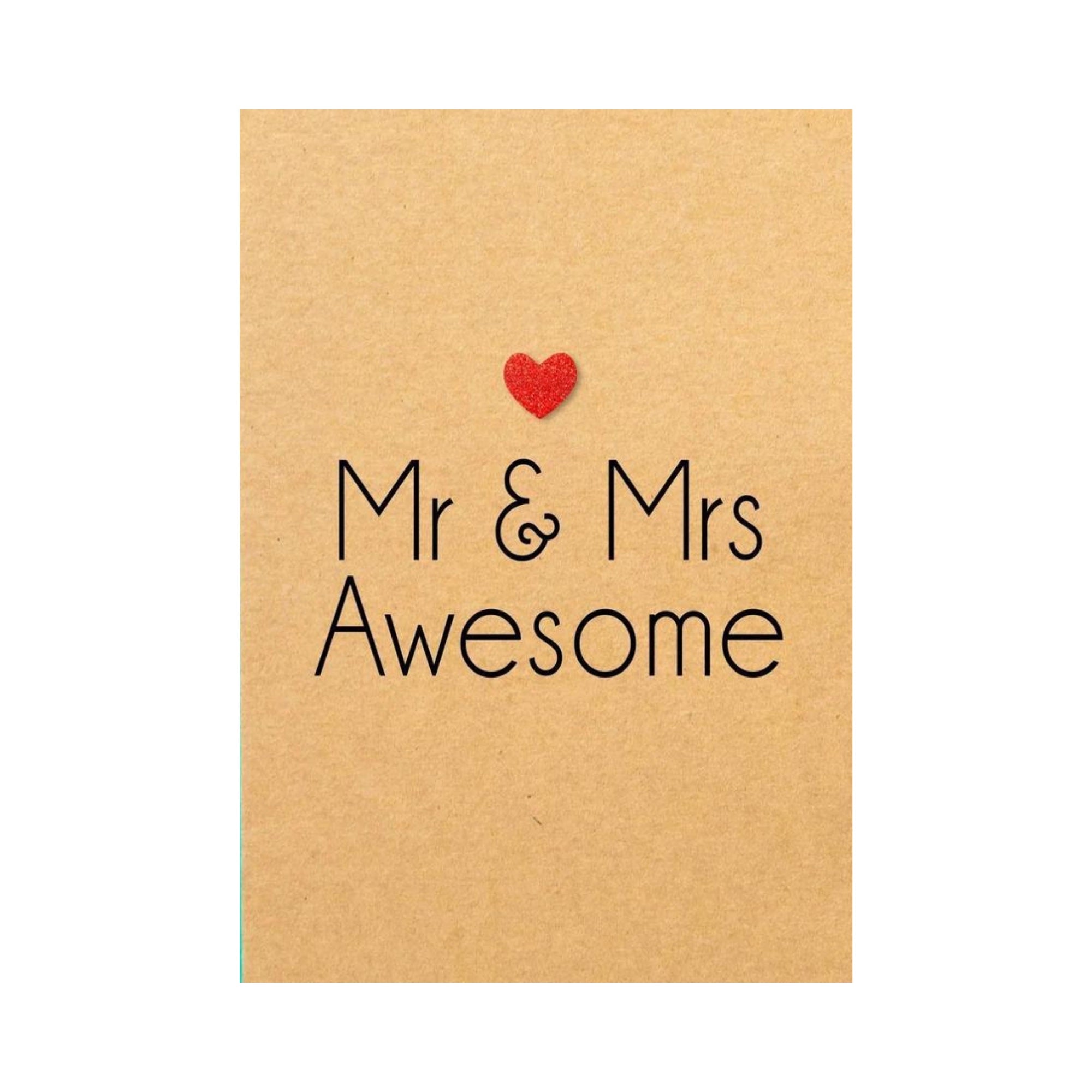 Mr & Mrs Awesome Card