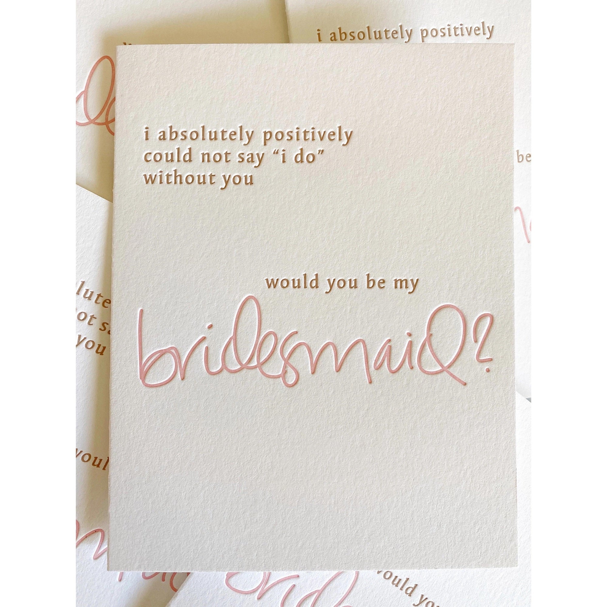 Bridesmaid Card