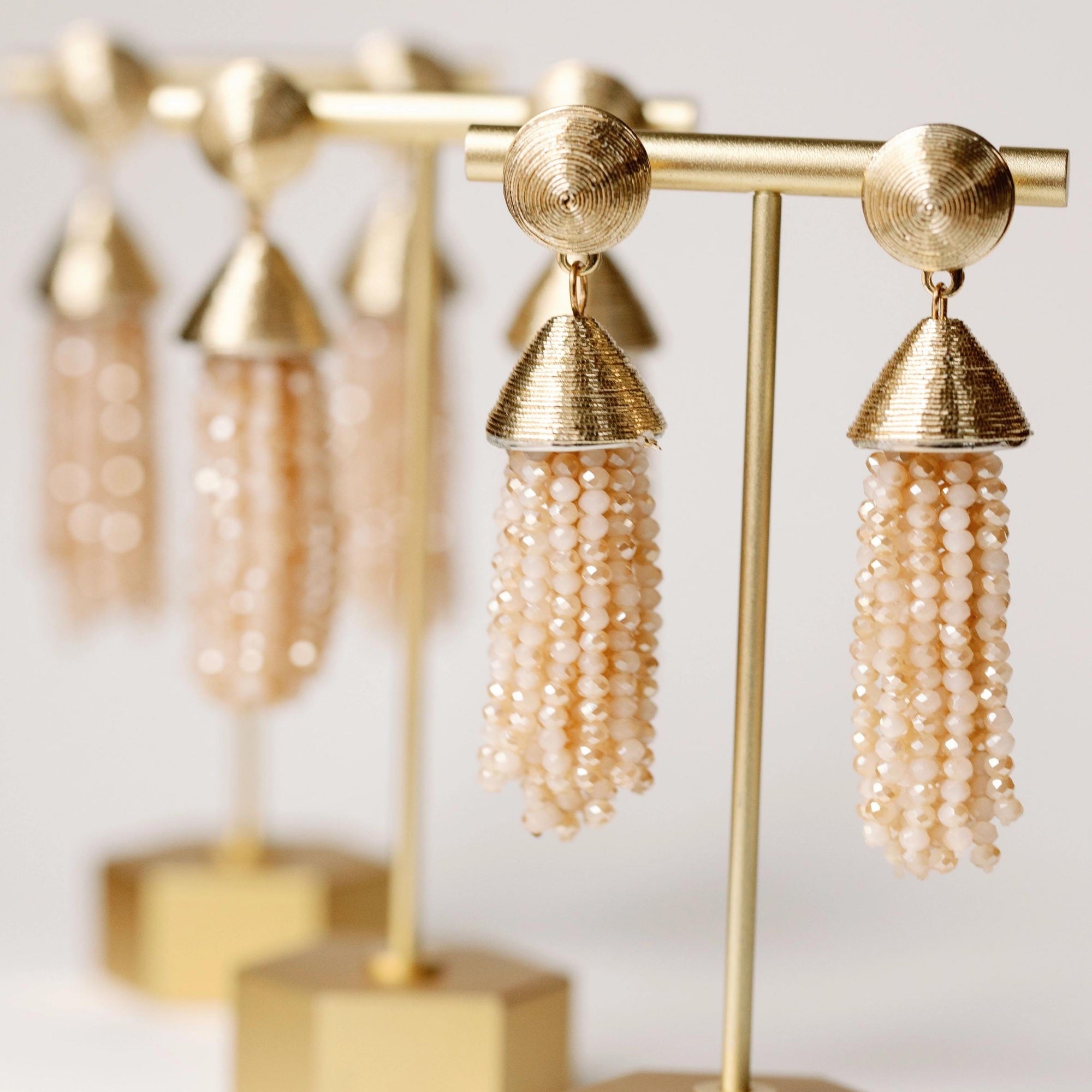 Gold Tassel Earrings