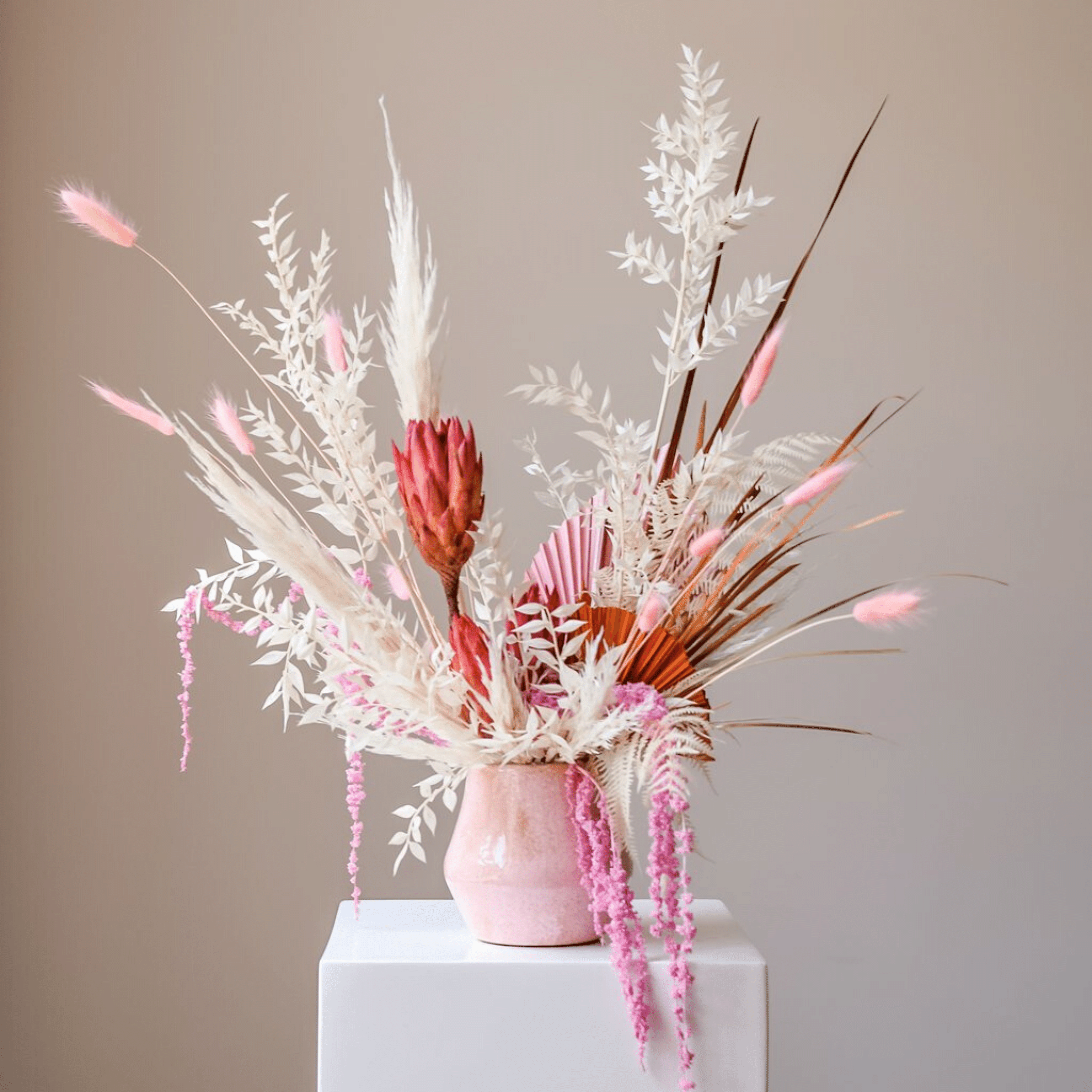 Dyed Floral Vase Arrangement - honeybee blooms