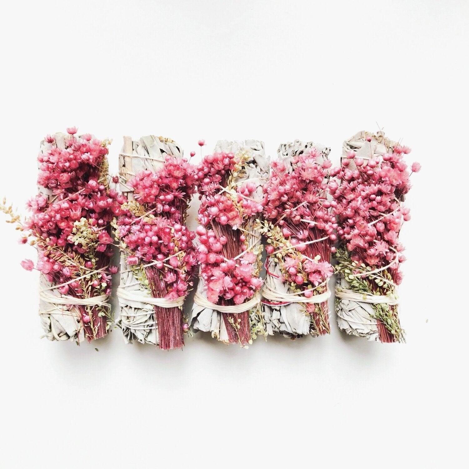 White Sage & Pink Wildflowers