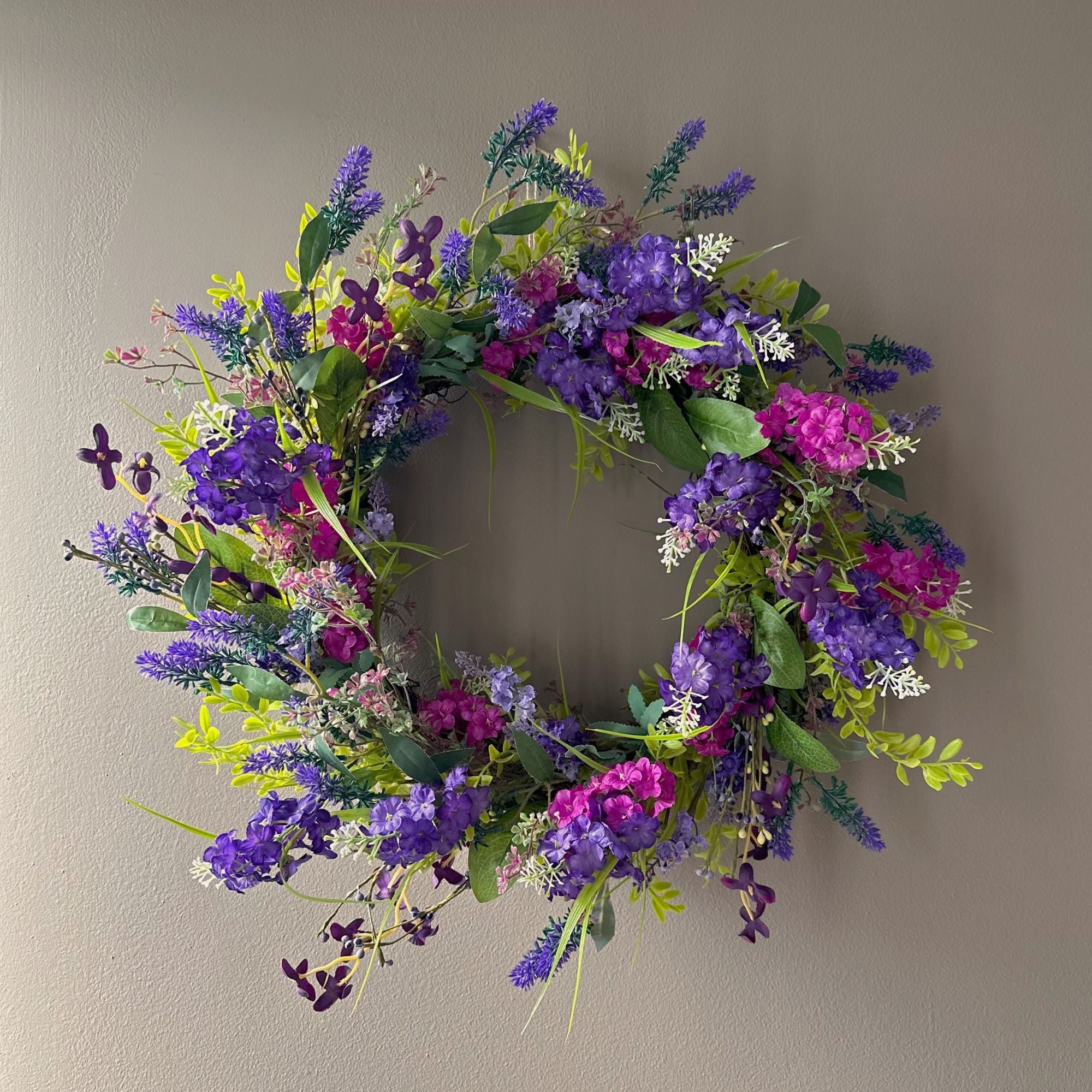 Violet Floral Wreath